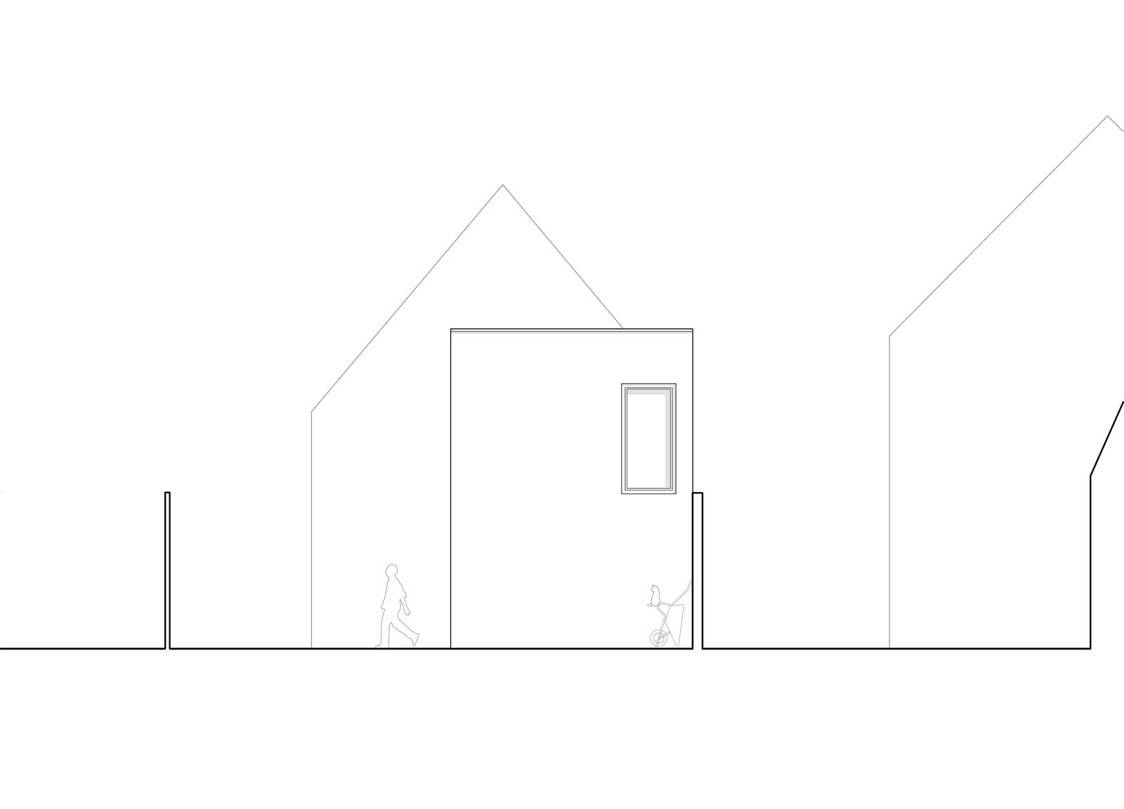 Hewitt-Architektur, Dominic Hewitt - Architekt, Projekt - Haus im Hof Ansicht 2