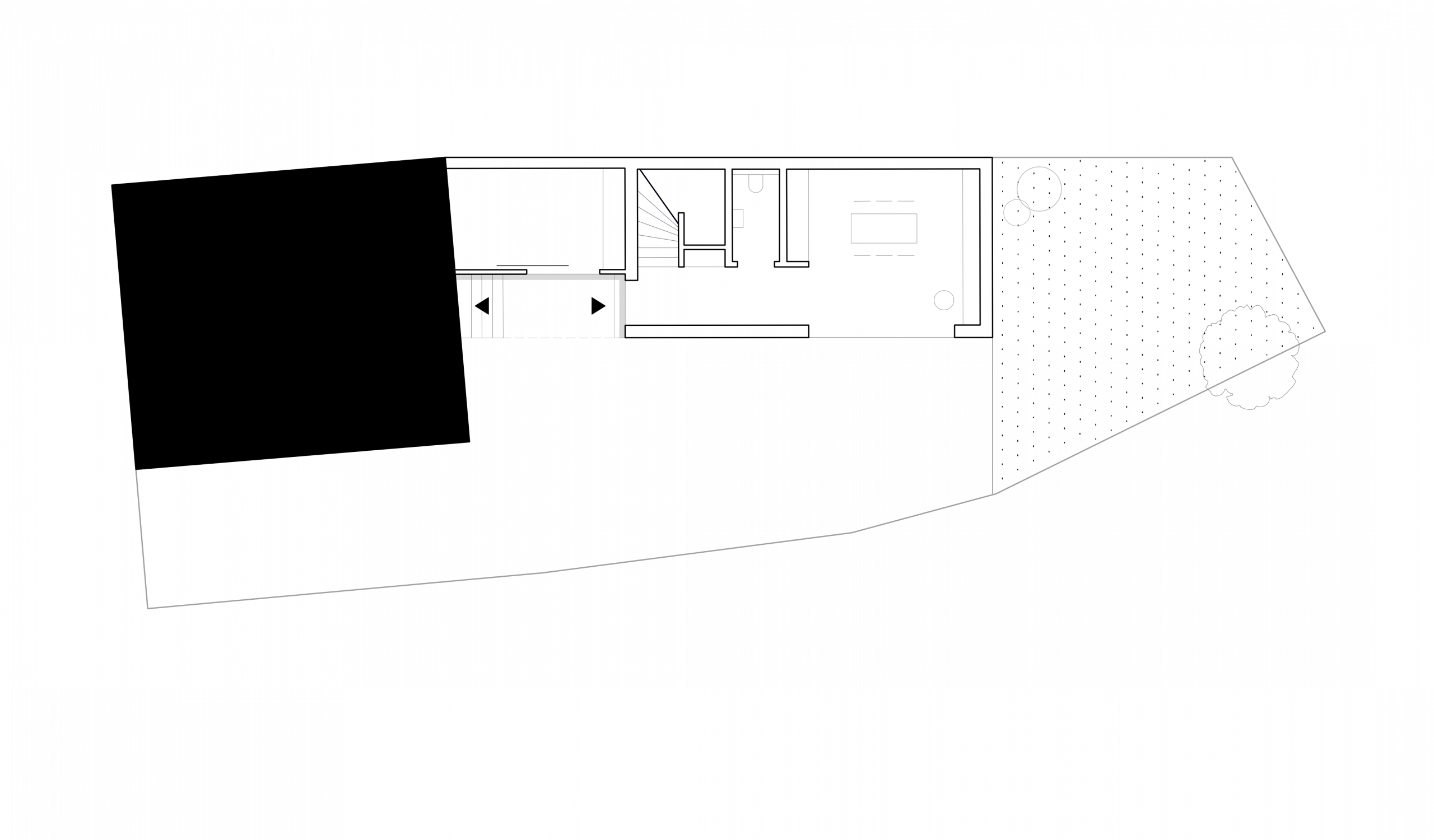 Hewitt-Architektur, Dominic Hewitt - Architekt, Projekt - Haus im Hof Grundriss EG
